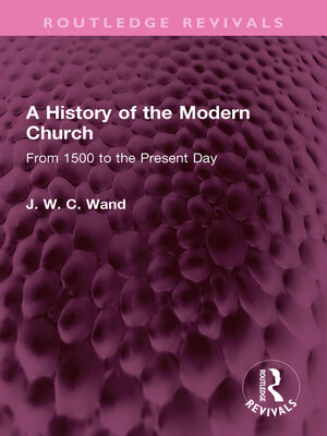 cover image of A History of the Modern Church